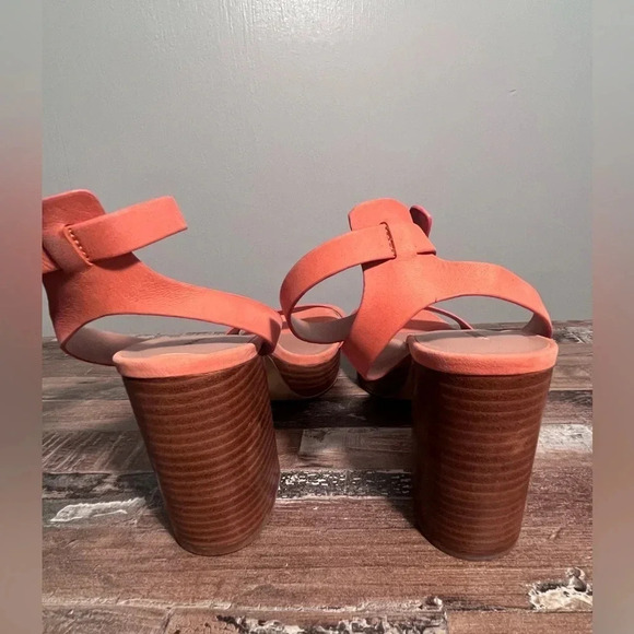 NWOT Nordstrom Anita Peach Platform Sandal Women Size 9 - Picture 4 of 6